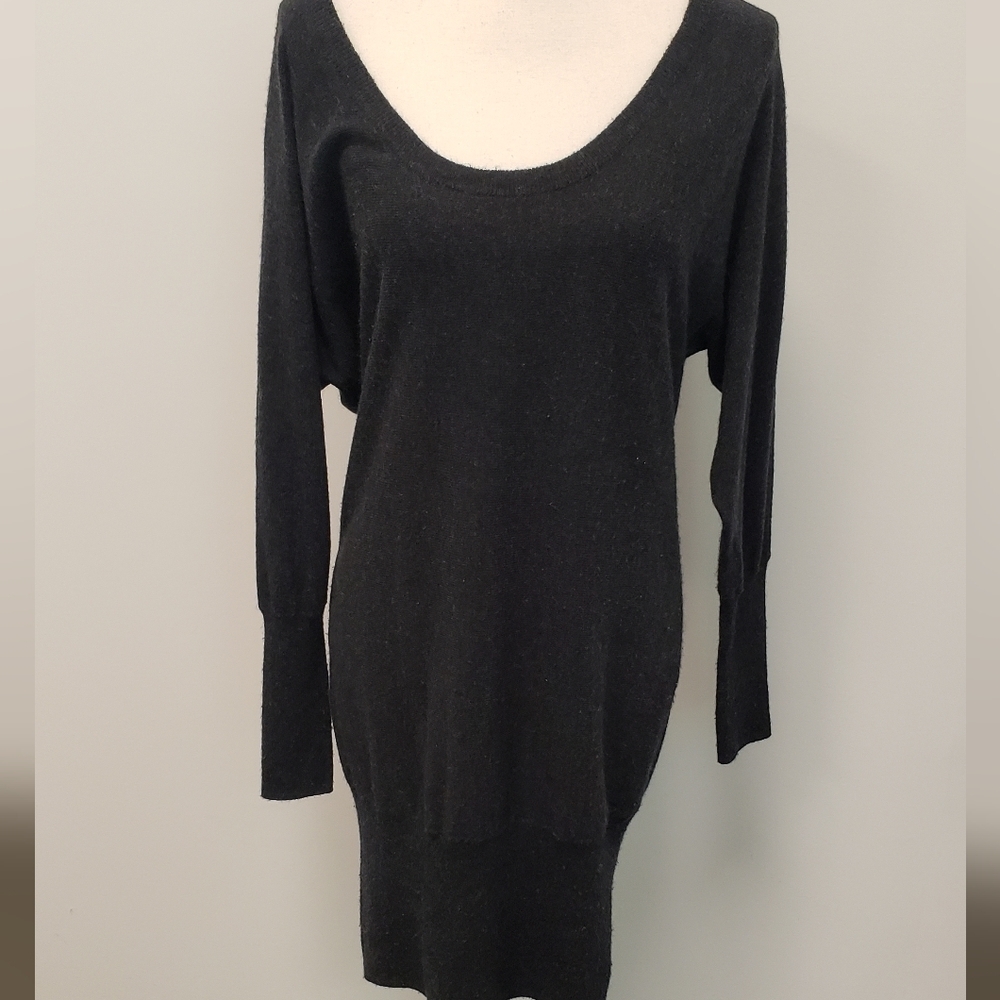 Talula Cashmere Angora Black Sweater Dress Womens - Picture 7 of 7